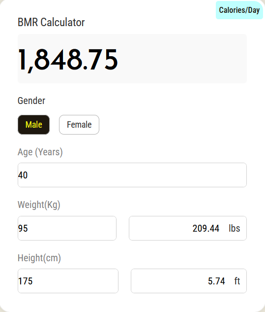 BMR Calculator