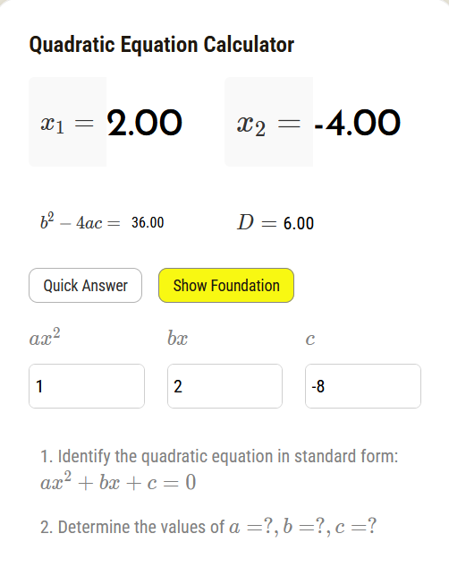 quadratic