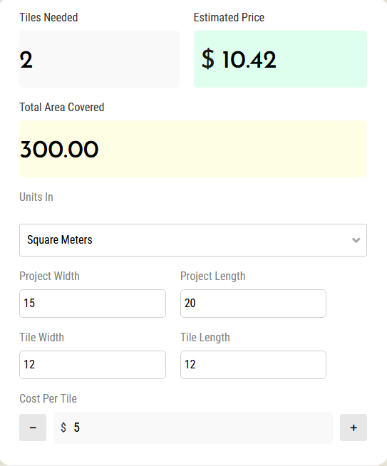 Tile Calculator